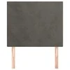 Galvūgalis, 2vnt.,tamsiai pilkos spalvos, 80x5x78/88cm, aksomas