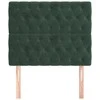 Galvūgalis, 2vnt.,tamsiai žalios spalvos,100x7x78/88cm, aksomas