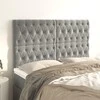 Galvūgalis, 4vnt.šviesiai pilkos spalvos, 80x7x78/88cm, aksomas