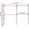 Pakaitinis galvūgalis, dūminio ąžuolo spalvos, 120cm, mediena ir plienas