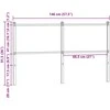 Pakaitinis galvūgalis, ruda ąžuolo spalvos, 140cm, mediena ir plienas