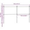 Pakaitinis galvūgalis, ruda ąžuolo spalvos, 150cm, mediena ir plienas