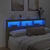 Galvūgalis-spintelė su LED, ąžuolo spalvos, 180x17x102cm