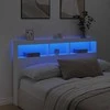 Galvūgalis-spintelė su LED, baltos spalvos, 160x17x102cm