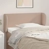 Galvūgalis su auselėmis, kapučino ,83x23x78/88cm, dirbtinė oda