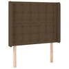 Galvūgalis su auselėmis, rudas, 93x16x118/128cm, audinys