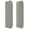 Galvūgalis su auselėmis, šviesiai pilkos,83x16x78/88cm, aksomas