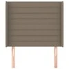 Galvūgalis su auselėmis, taupe, 103x16x118/128cm, audinys