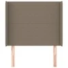 Galvūgalis su auselėmis, taupe, 103x16x118/128cm, audinys