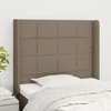 Galvūgalis su auselėmis, taupe, 103x16x118/128cm, audinys
