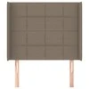 Galvūgalis su auselėmis, taupe, 103x16x118/128cm, audinys