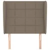 Galvūgalis su auselėmis, taupe, 103x23x118/128cm, audinys