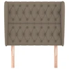 Galvūgalis su auselėmis, taupe, 103x23x118/128cm, audinys