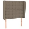 Galvūgalis su auselėmis, taupe, 103x23x118/128cm, audinys