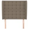 Galvūgalis su auselėmis, taupe, 103x23x118/128cm, audinys