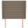 Galvūgalis su auselėmis, taupe, 103x23x118/128cm, audinys