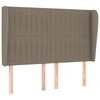 Galvūgalis su auselėmis, taupe, 147x23x118/128cm, audinys