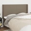 Galvūgalis su auselėmis, taupe, 163x16x118/128cm, audinys
