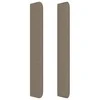 Galvūgalis su auselėmis, taupe, 183x16x118/128cm, audinys