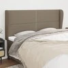 Galvūgalis su auselėmis, taupe, 183x23x118/128cm, audinys