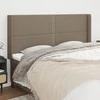 Galvūgalis su auselėmis, taupe, 203x16x118/128cm, audinys