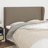 Galvūgalis su auselėmis, taupe, 203x23x118/128cm, audinys