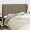 Galvūgalis su auselėmis, taupe, 203x23x118/128cm, audinys