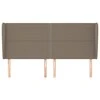 Galvūgalis su auselėmis, taupe, 203x23x118/128cm, audinys