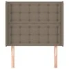 Galvūgalis su auselėmis, taupe, 83x16x118/128cm, audinys