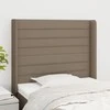 Galvūgalis su auselėmis, taupe, 83x16x118/128cm, audinys