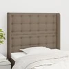 Galvūgalis su auselėmis, taupe, 83x16x118/128cm, audinys