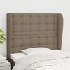 Galvūgalis su auselėmis, taupe, 83x23x118/128cm, audinys