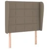 Galvūgalis su auselėmis, taupe, 83x23x118/128cm, audinys