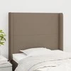 Galvūgalis su auselėmis, taupe, 93x16x118/128cm, audinys