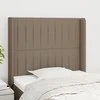 Galvūgalis su auselėmis, taupe, 93x16x118/128cm, audinys