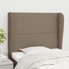 Galvūgalis su auselėmis, taupe, 93x23x118/128cm, audinys