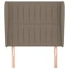 Galvūgalis su auselėmis, taupe, 93x23x118/128cm, audinys