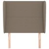 Galvūgalis su auselėmis, taupe, 93x23x118/128cm, audinys