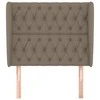 Galvūgalis su auselėmis, taupe, 93x23x118/128cm, audinys