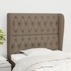 Galvūgalis su auselėmis, taupe, 93x23x118/128cm, audinys