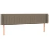 Galvūgalis su auselėmis, taupe spalvos,203x16x78/88cm, audinys