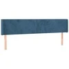 Galvūgalis su auselėmis,tamsiai mėlynos,203x16x78/88cm, aksomas