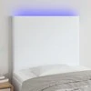 Galvūgalis su LED, baltos spalvos, 100x5x118/128 cm