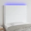 Galvūgalis su LED, baltos spalvos, 100x5x118/128 cm