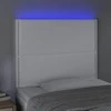 Galvūgalis su LED, baltos spalvos, 100x5x118/128 cm