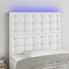 Galvūgalis su LED, baltos spalvos, 100x5x118/128 cm