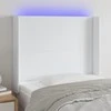 Galvūgalis su LED, baltos spalvos, 103x16x118/128 cm