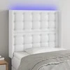 Galvūgalis su LED, baltos spalvos, 103x16x118/128 cm