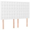 Galvūgalis su LED, baltos spalvos, 144x5x118/128 cm