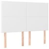Galvūgalis su LED, baltos spalvos, 144x5x118/128 cm